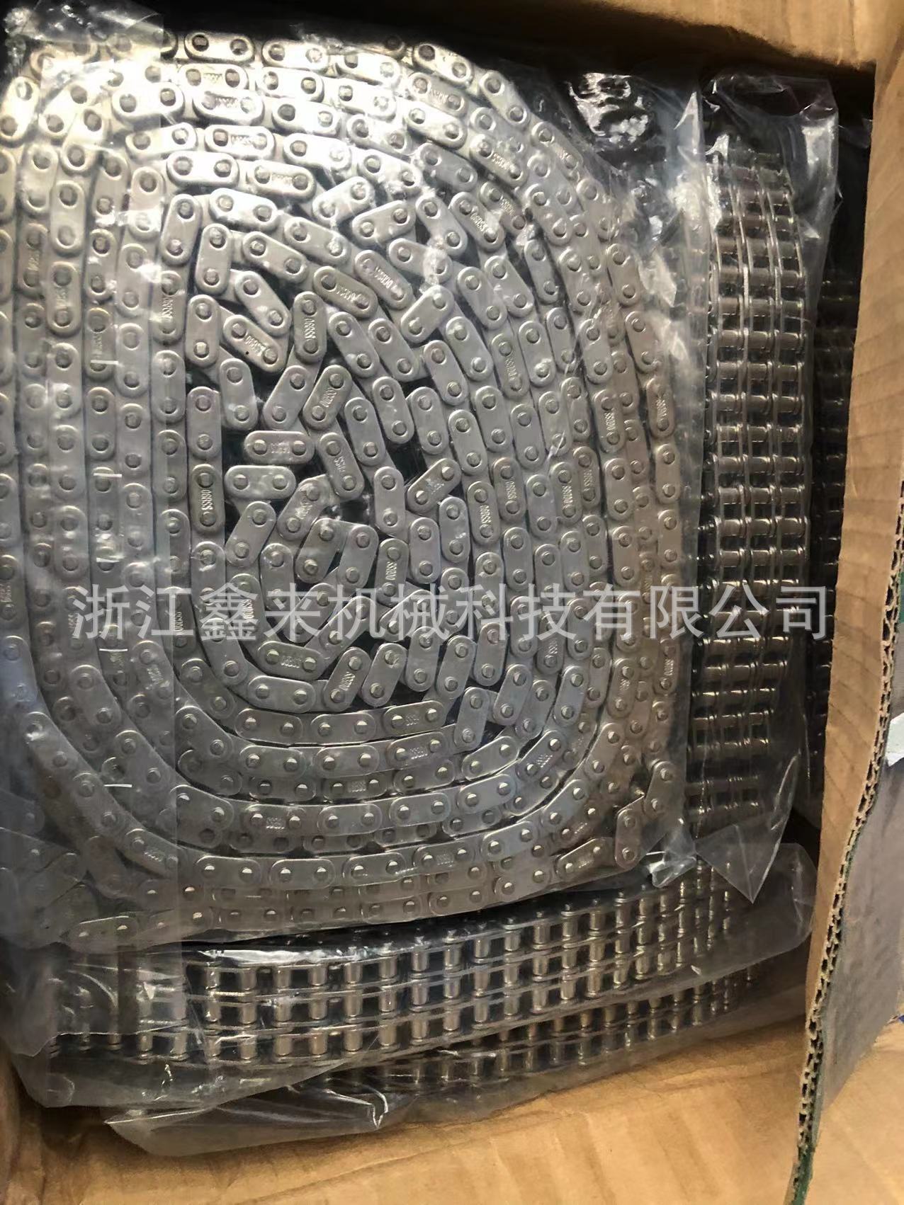 高强度精密06B/08B/12A/16A/20A/24A短节距滚子链条\不锈钢链条