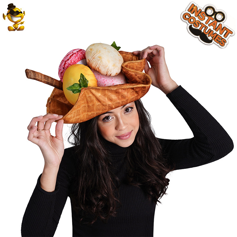 Comercio exterior transfronterizo divertido sombrero de comida vegetal sombrero de Halloween accesorios de rendimiento en el escenario sombrero de pareja image 9