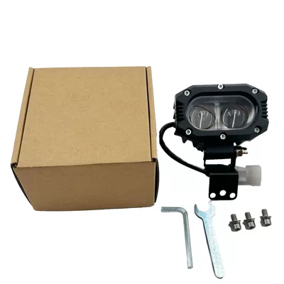 Suitable for YOZMA IN10 and IN10 Pro electric off-road motorcycles, original aluminum alloy front headlight with accessories (Motorcycle headlights, headlights) - black