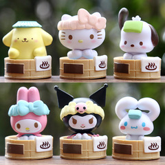 新商品のファッションアニメのお風呂KTシリーズのぬいぐるみのかわいい猫の子犬のケーキのデスクトップの車の小さい置物