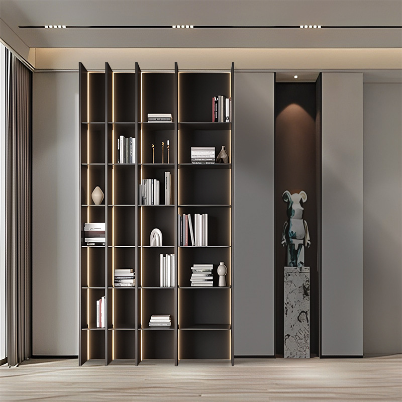 Stainless Steel Wine Cabinet Display Cabinet Bookcase Storage Bathroom Niche Built-In Tv Wall Cabinet Wine Rack for Home Use