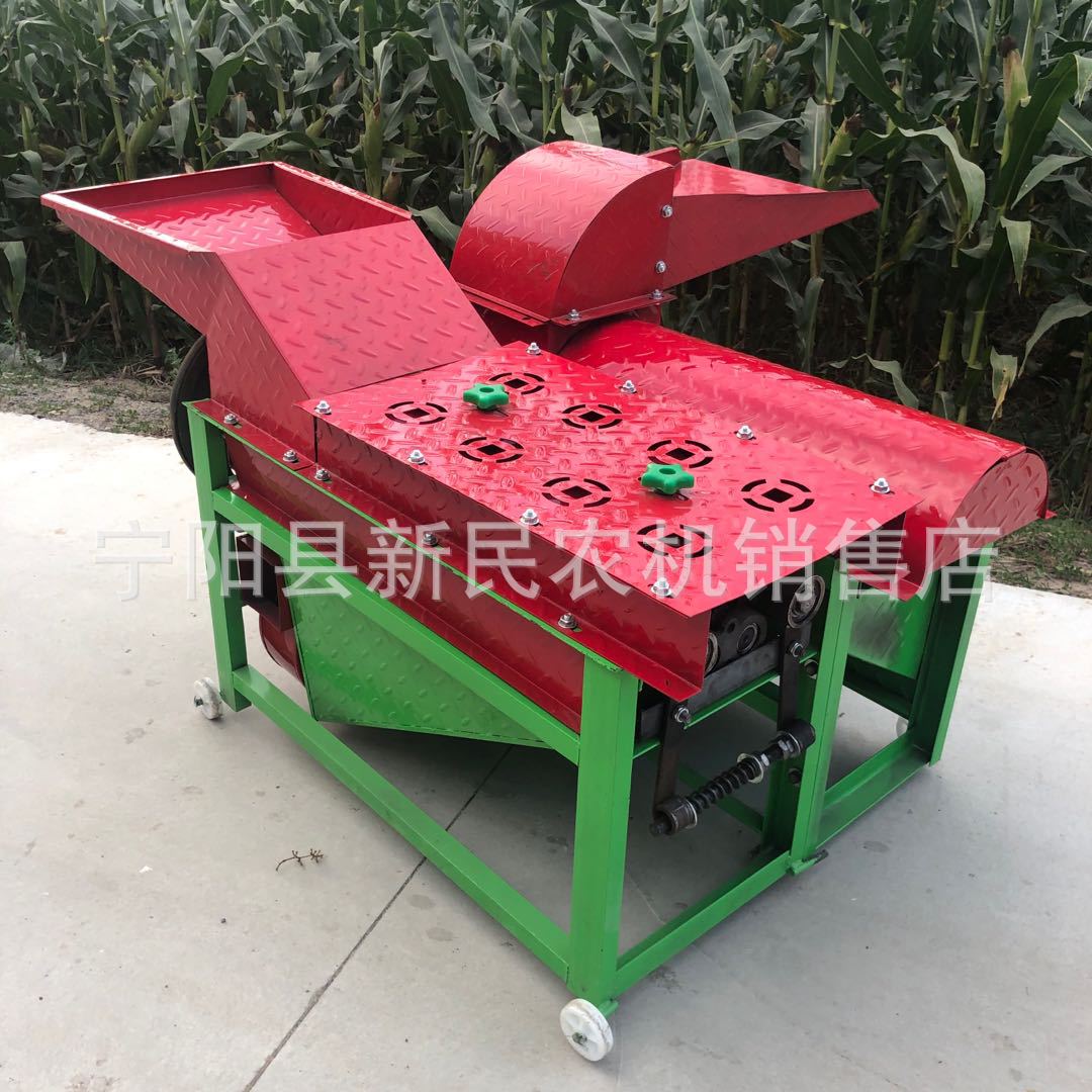 玉米扒皮脱粒机左右组合一体机一机完成扒皮脱粒机去皮机打粒机