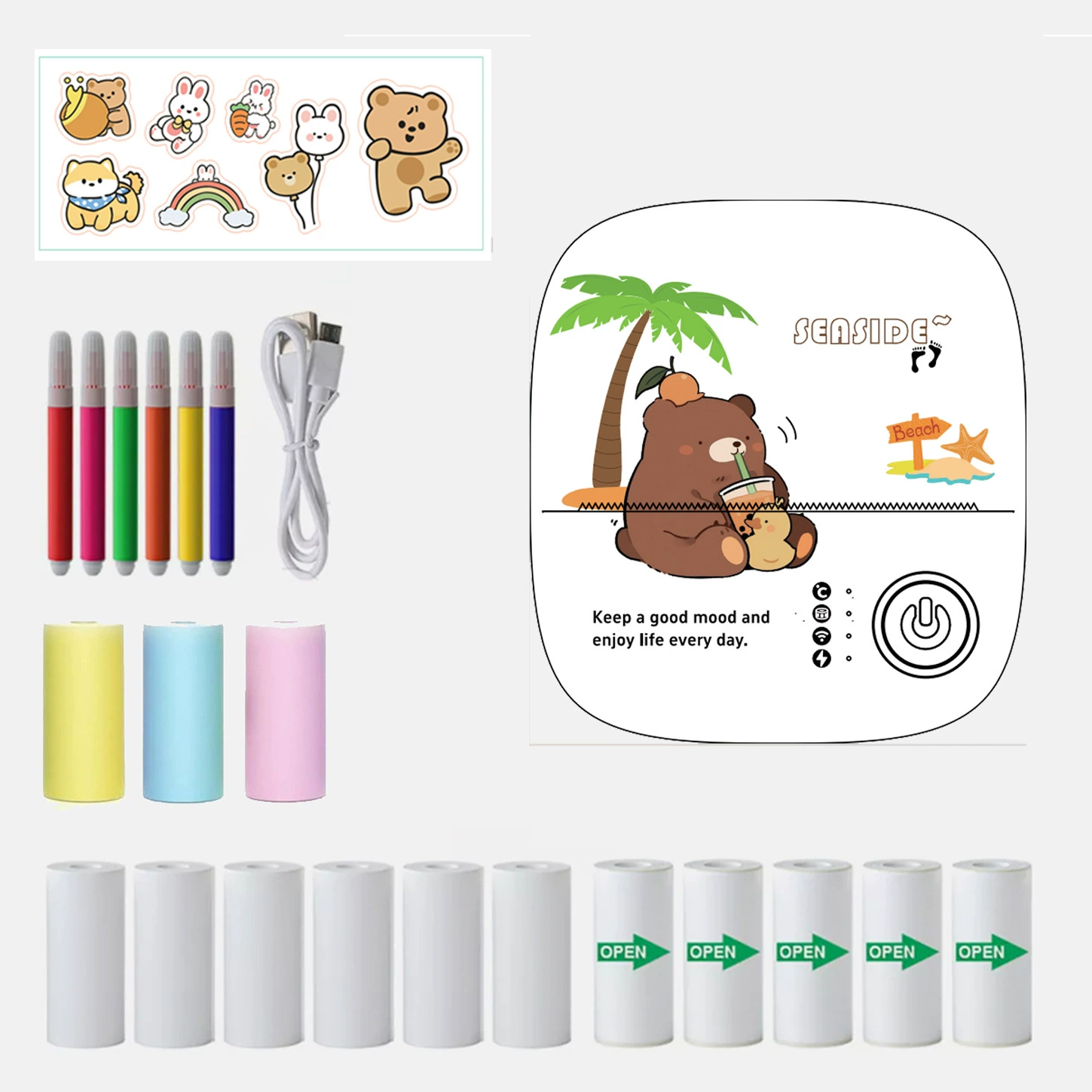 Small pocket photo for students, handheld printer, bluetooth