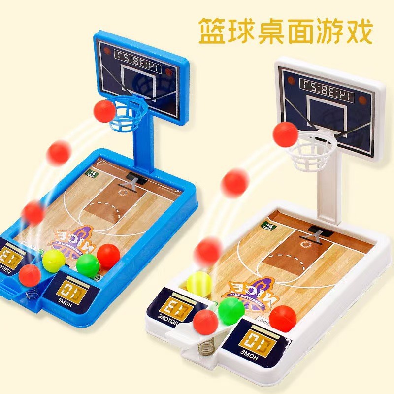 Juguetes creativos Kindergarten Niños Estudiantes Mini Escritorio Máquina de baloncesto Estudiantes de primaria Pequeños premios Pequeños regalos Pequeños regalos