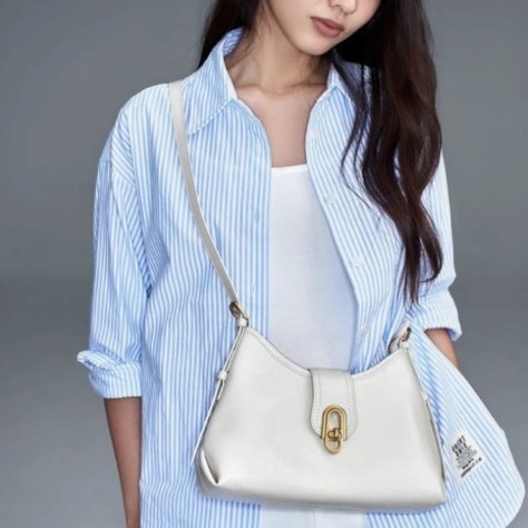 高级感2025新款款小托特包腋下包包女白色通勤小众轻奢单肩斜挎包|undefined