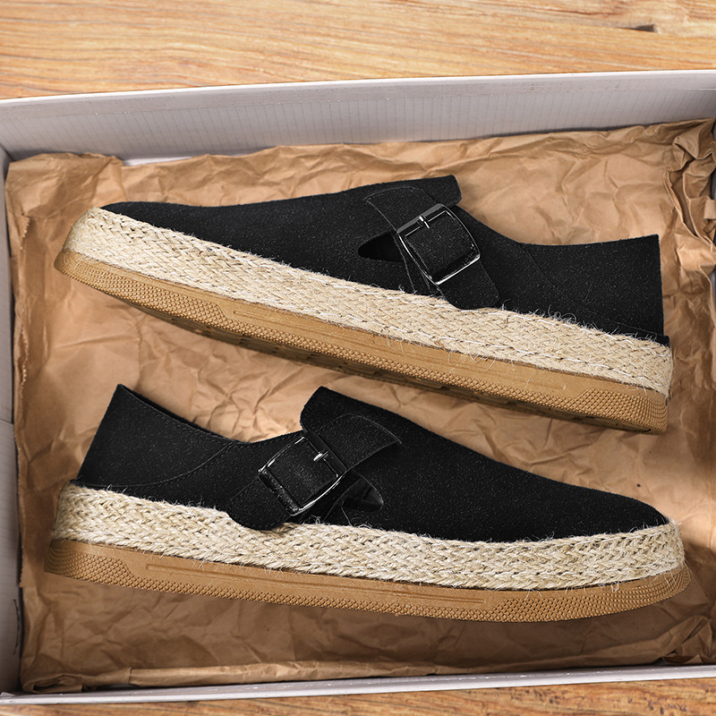 Pánské semišové boty z pravé kůže na volný čas se šněrováním, lehké a pohodlné boty na řízení, pánské venkovní oxfordské boty_voghion.com