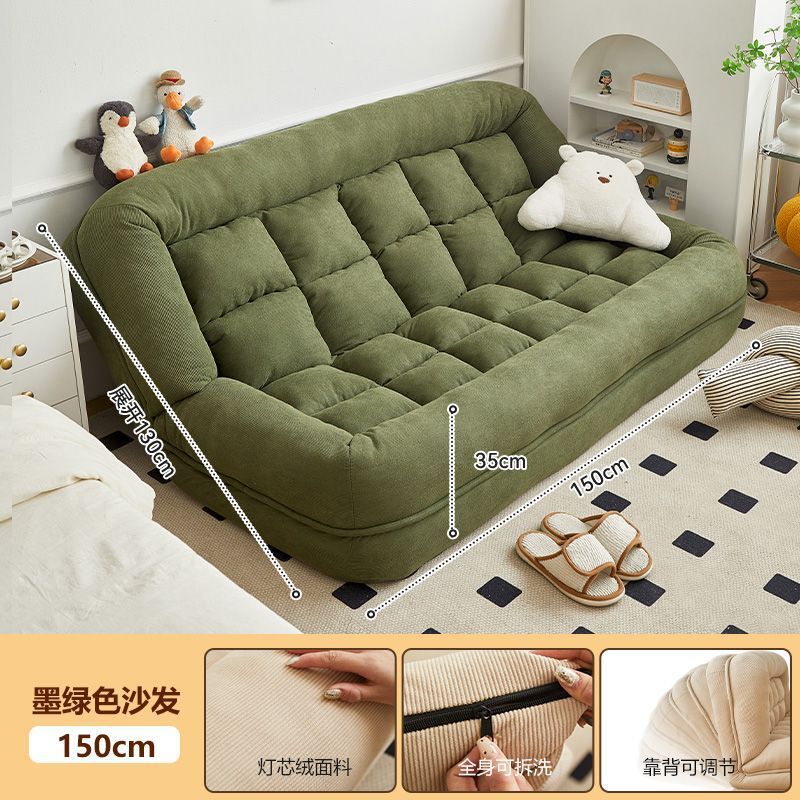 レイジーソファ、リクライニングと寝る、畳の部屋、ダブル巨大人間犬小屋ソファ、寝室折りたたみソファベッド|undefined