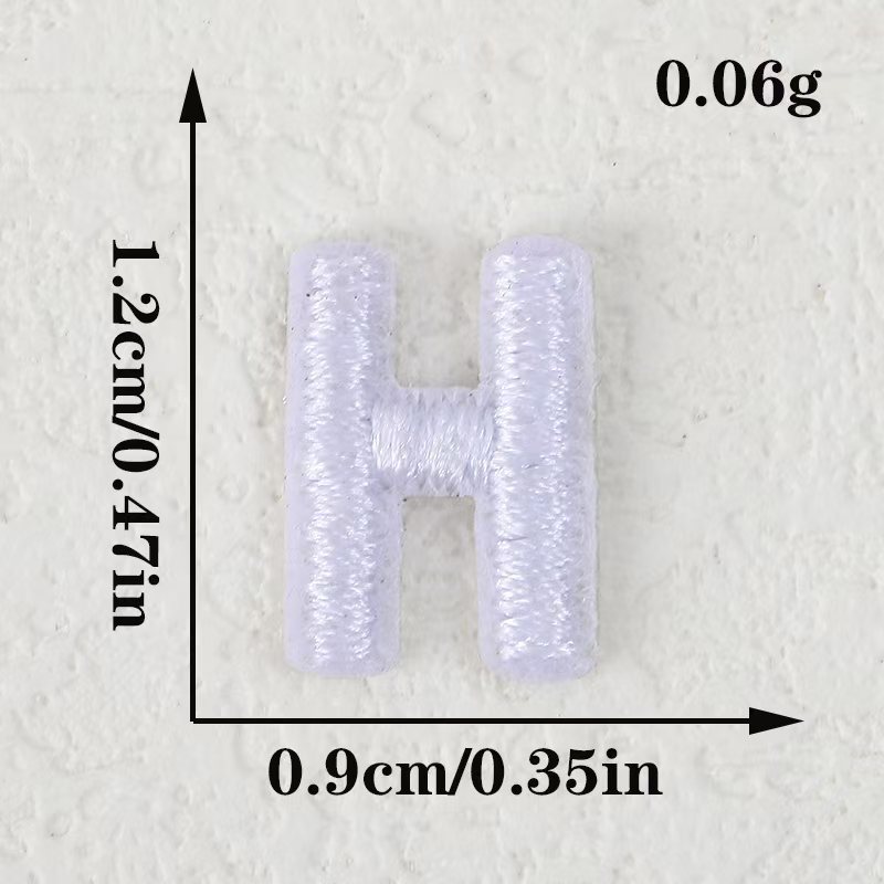 电脑刺绣布贴黑白小数字字母跨境批发DIY服饰补丁装饰贴刺绣辅料|undefined