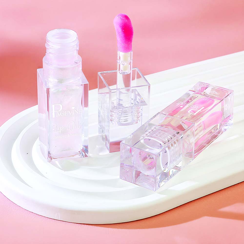 Aceite labial PAGE VINE transfronterizo que cambia de color con la temperatura, 8 colores, brillo labial que cambia de color, cuidado labial, maquillaje labial, brillo labial efecto agua
