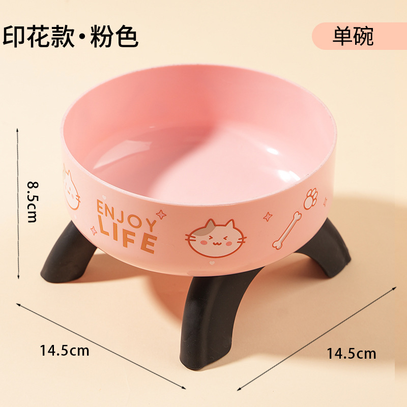 Tazón de patas altas para gatos, cuello para gatos, tazón de acero inoxidable para mascotas, tazón antideslizante para perros, nuevo tipo de comida para perros transfronteriza