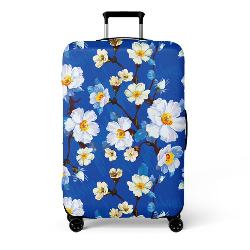 blue background plum blossom