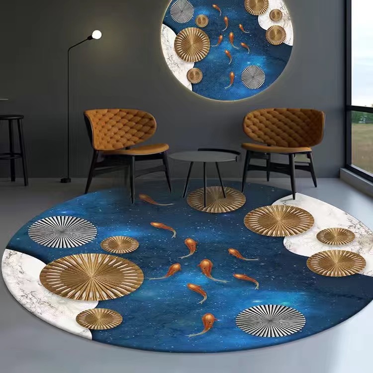 X24 새로운 라운드 매트-10 [물고기 시리즈]]