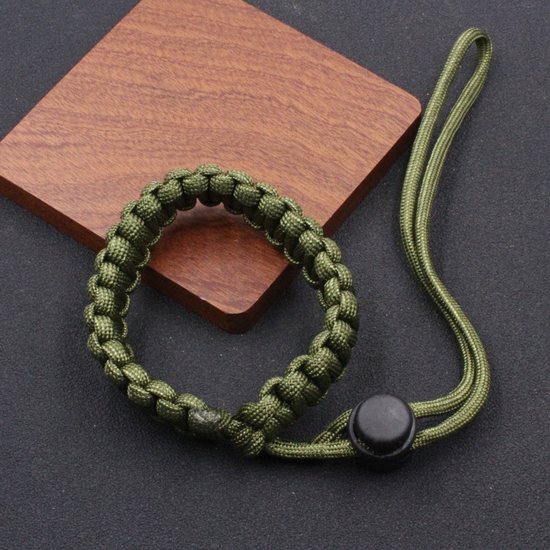 Outdoor Survival Bracelet Camera Wristband Paracord Braided Rope Pendant Wrist Universal Braided Paracord Handmade DIY Decoration