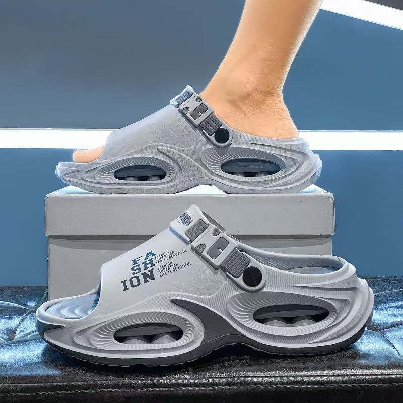 Men's Sandals and Slippers, Two-In-One, Durable for Summer, Thick-Soled, Non-Slip, Waterproof, Men's Shoes, Non-Slip Slippers for Men