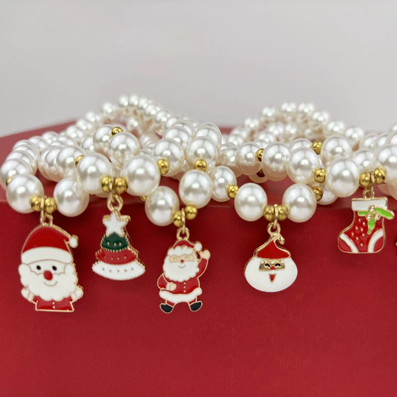 Новый трансграничный амазонка имитация жемчуга ошейник INS ветер рождественские аксессуары для кошек и собак