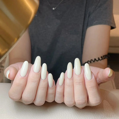 歐美風穿戴甲可拆卸美甲貼片純色指甲貼片光面個性24片假指甲批發