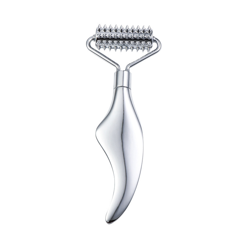 Cara transfronteriza cara cara cara de acero inoxidable tablero de masaje rodillo masajeador en forma de corazón ojos belleza meridiano varilla de belleza varilla de belleza