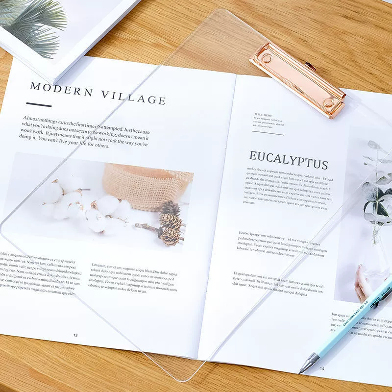 A4 Акриловая папка Plel Прозрачная записная доска Multifunctional Office Book Writing Panel Family Ploves