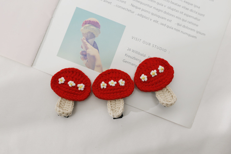 Sweet Fruit Combed Cotton Knitting Hair Clip 1 Piece display picture 1