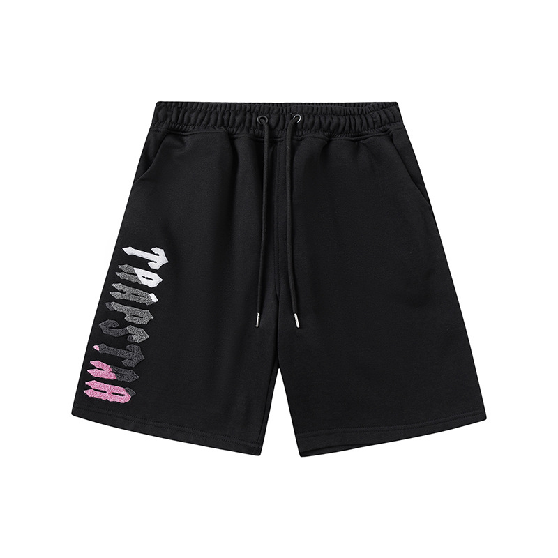 Trapstar Sweat Shorts Embroidered Black