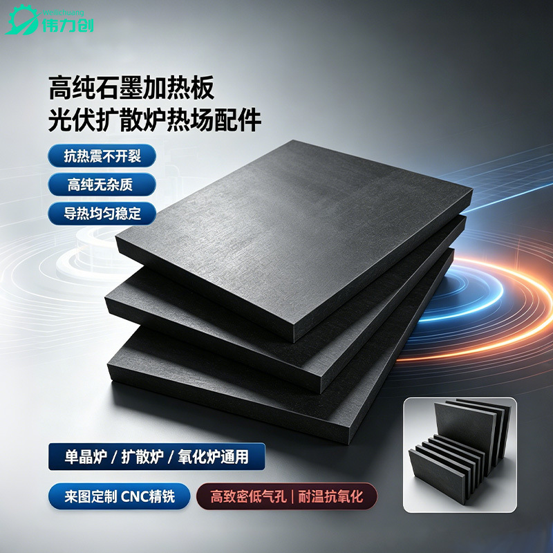 石墨板定制光伏半导体石墨加热板晶圆扩散退火炉载板保温石墨板
