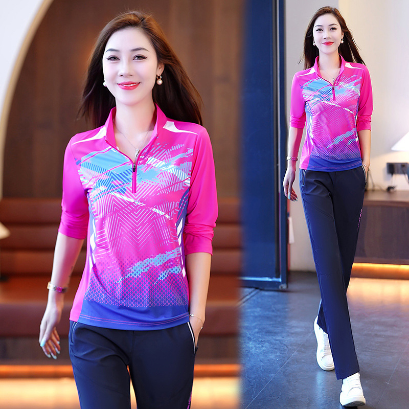 Quick-Drying Long-Sleeved Sports Suit for Women, Spring and Autumn 2026 New Style, Breathable Long Pants, Casual Running and Mountaineering Clothing Two-Piece Set Quick-Drying Long-Sleeved Sports Suit for Women, Spring and Autumn 2026 New Style, Breathable Long Pants, Casual Running and Mountaineering Clothing Two-Piece Set