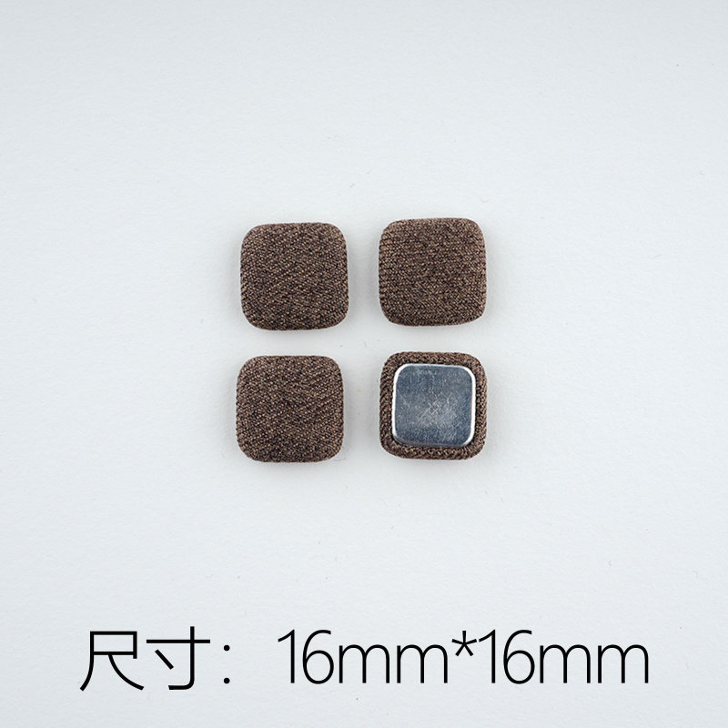韩版潮流布艺桃心包扣平底纽扣DIY头饰发饰女手机壳材料配件批发|undefined