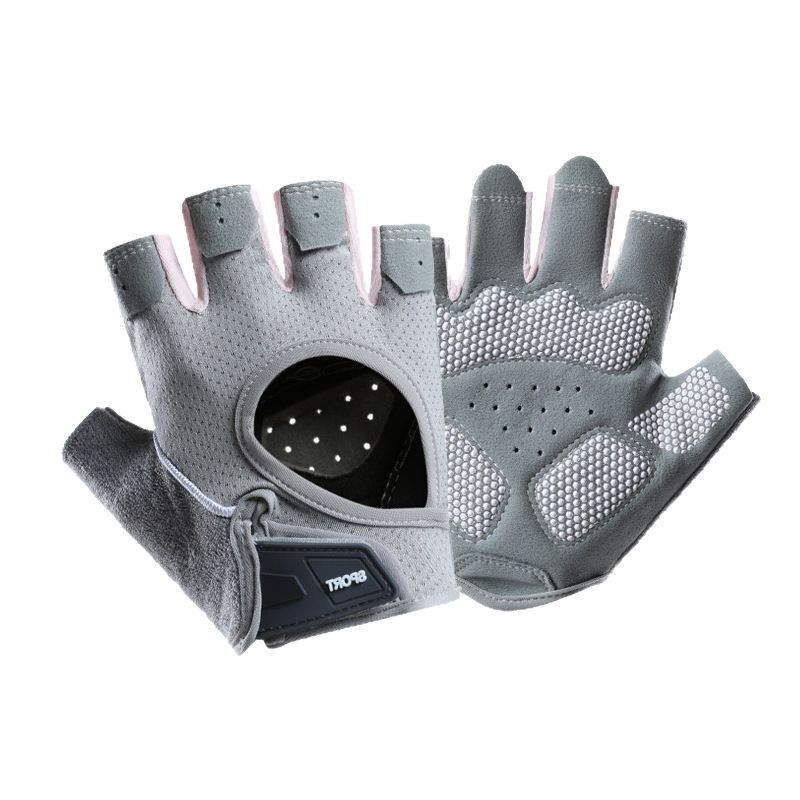 Guantes de medio dedo de acondicionamiento físico para hombres y mujeres de verano pareja deportivo antideslizante al aire libre guantes de montaña de medio dedo image 5