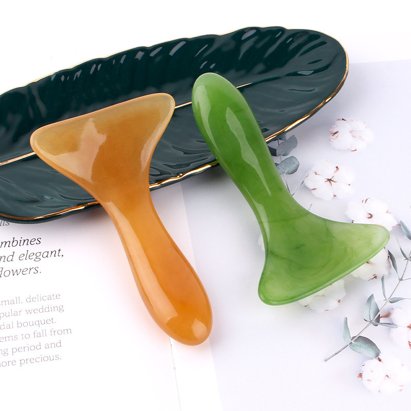 masaje de pala, cuchilla, cuchilla, estriado cervical, masajeador de columna cervical para dragar los meridianos del hombro, empuje abierto, placa de arco de barra de tendón espalda