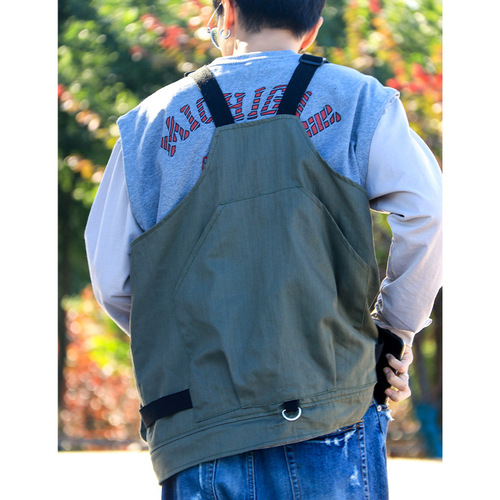 Multifunctional apron workwear vest outdoor mountain climbing camping picnic fishing gardener work clothes men and women printed logo