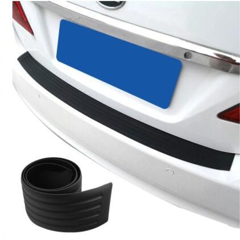 Car Trunk Protection Strip Bumper Anti-Collision Anti-Scratch Rubber Strip Tailgate Decorative Strip Rear Guard Threshold