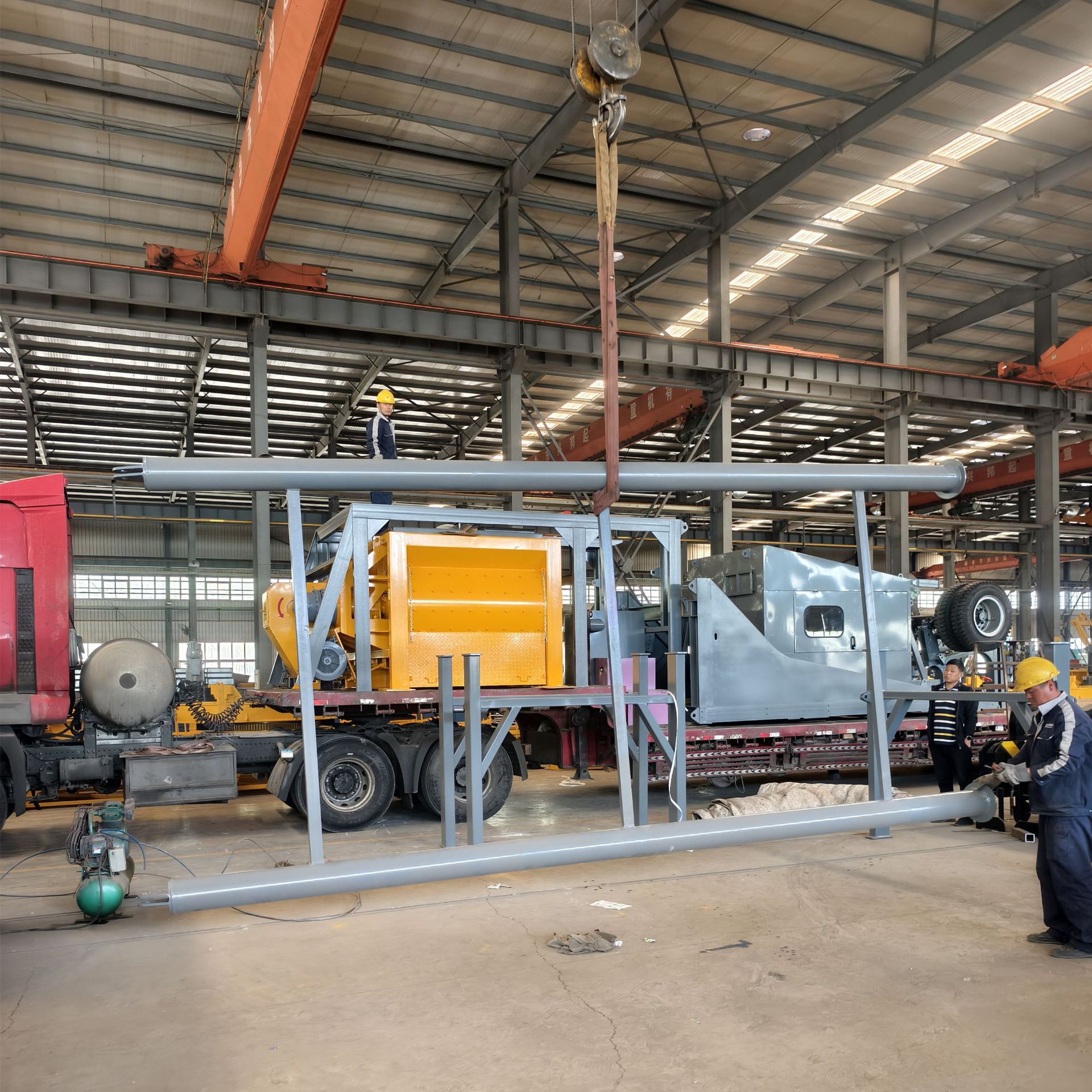 YHZSM120(每小时产量120m³/h）混凝土移动式拌合站 混泥土搅拌站