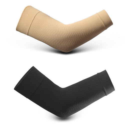 3D Shaping Beautiful Arm Knitted Arm Cover Ribbed Elastic Shrinkage Assisted Pressurized Arm Cover Slimming Thin Arm Cover