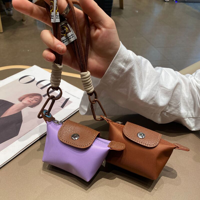 Mini Dumpling Bag Women Nylon Waterproof Lightweight 5 New Contrast Color Coin Purse Earphone Lipstick Key Small Hanging Bag