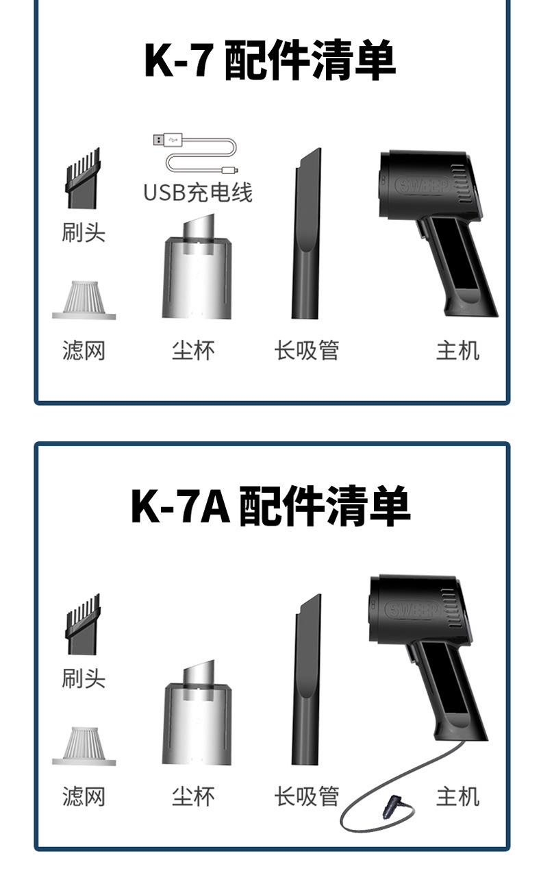 Car Vacuum Cleaner Portable Wireless Charging Household High-Power Handheld Vacuum Cleaner Manufacturer Gift