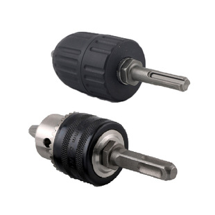 Impact drill adapter bit clamp electric hammer switch hand electric drill connector round handle square handle four pit round head multifunctional