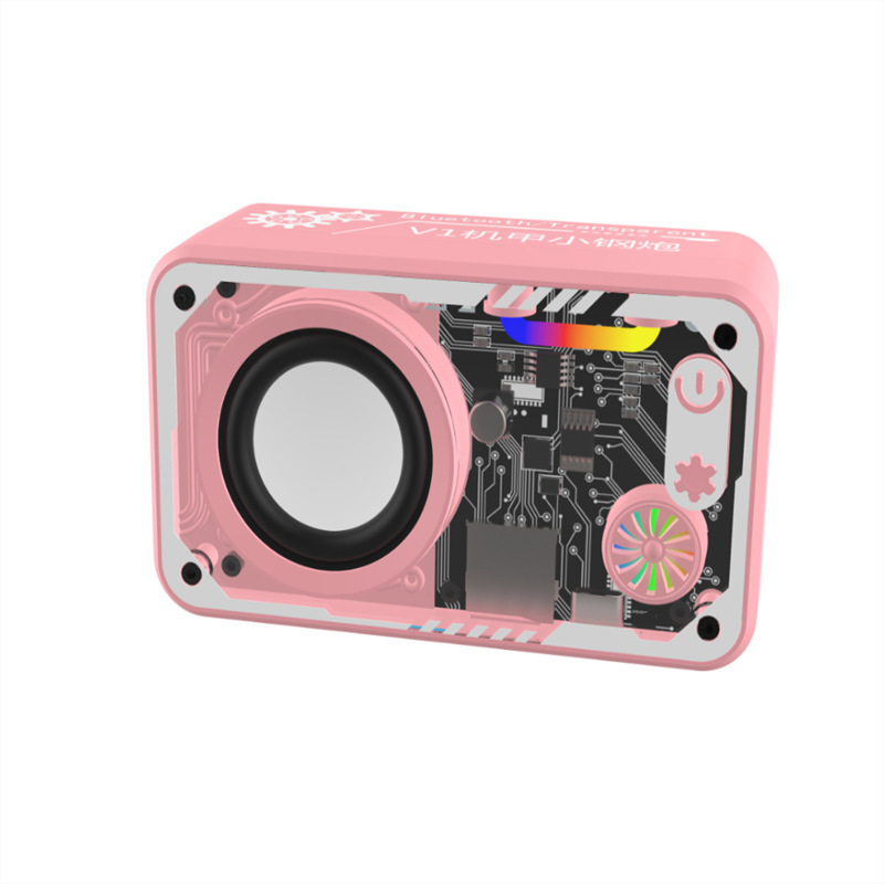 クロスボーダーV1クールな透明RGB照明機甲小鋼砲bluetoothスピーカー屋外無線携帯砲bluetooth音|undefined
