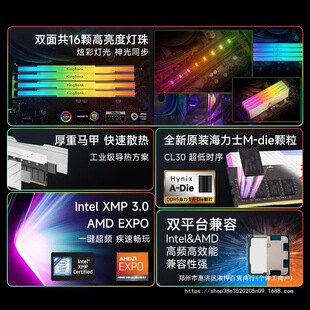 �m�ý���_KINGBANK32GB(16GBX2)���b DDR5 6000 ̨ʽ�C�ȴ�l��