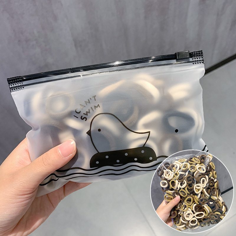 El anillo de la toalla del pelo de la banda del pelo del pulgar no lastima el pelo banda de goma elástica alta accesorios lindos para el cabello cuerda de pelo pequeña para niñas