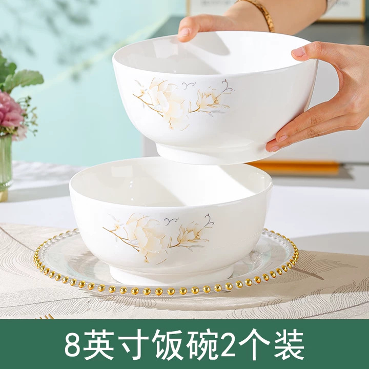 Camellia plato de comedor de alto valor, plato de cerámica, conjunto de platos domésticos, plato de horneado de alta temperatura, plato de platos image 10