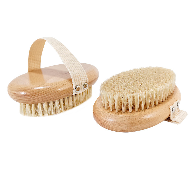Cepillo de baño de madera maciza explosivo transfronterizo personalizado, cepillo de masaje, cepillo de espalda suave, cepillo de baño, artefacto de baño, cepillo de baño