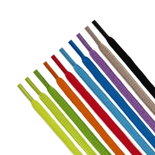 Semi-circular oval 6mm polyester color shoelaces suitable for fly-knit shoes, sneakers, aj sneakers, upgraded thickening, full style and half