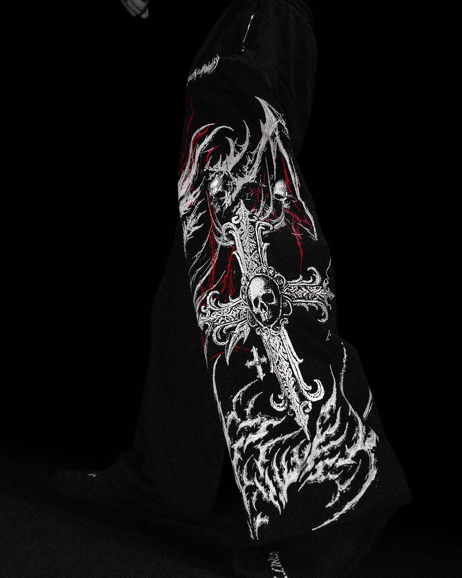 Breathedivinity American-style Trendy Men's Sports Pants, Jogging, Fitness, Printed Casual Straight-leg Trousers 008_viptrois.com