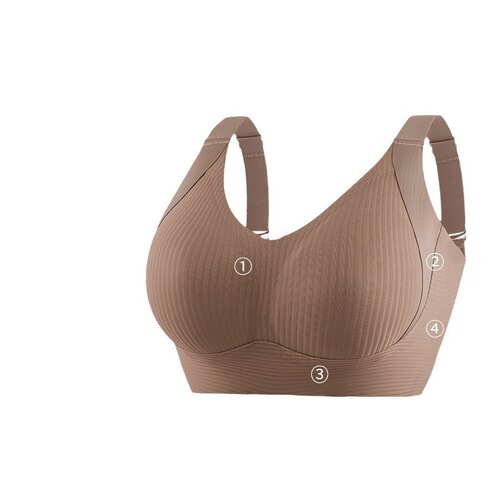 Bestselling shaping brassiere without seams, wireless, lifting support, anti-sag, textured beauty back, for women.