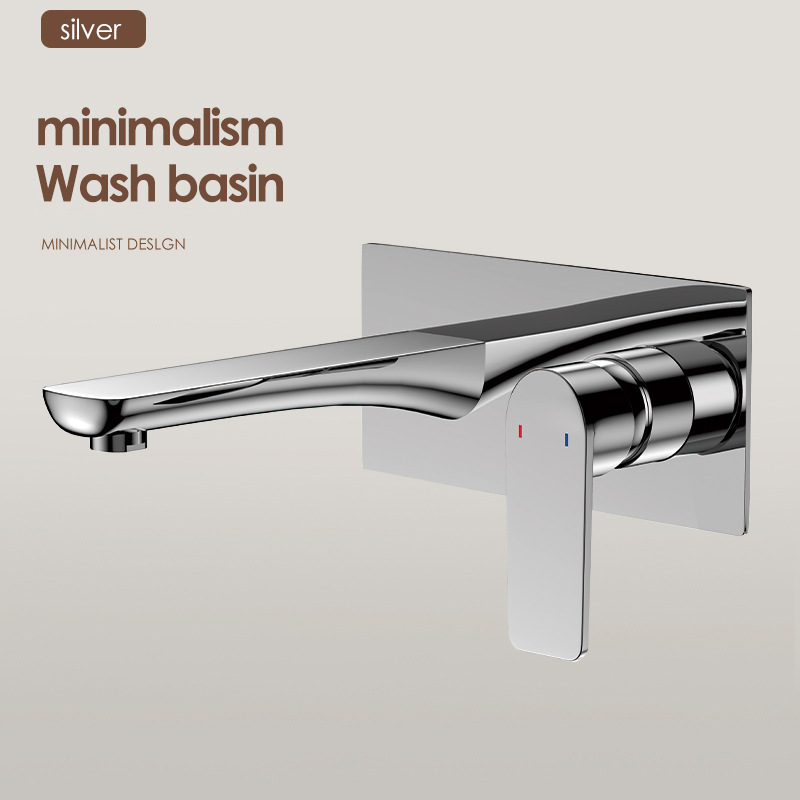 Uno por uno, los grifos en la pared están ocultos con lavabos faciales incrustados, lavabos, lavabos de pared enterrados, lavabos fríos y calientes