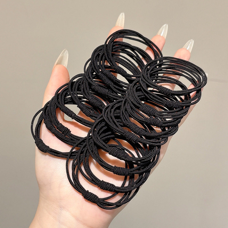 Caricatura encantadora anillo de pelo pulgar no daña el cabello de los niños correa de correa pequeña cuerda de cabello para niñas cuerda de cabello