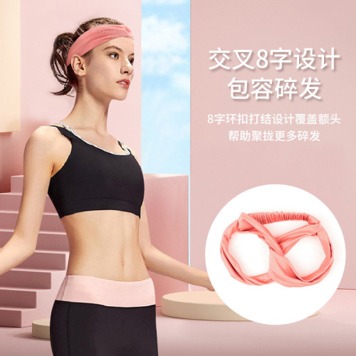 Wholesale Outdoor Fitness Yoga Running Sweatband Headband for Tennis Badminton Breathable Anti-Slip Sports Headband