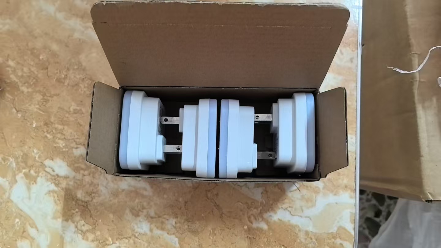 정사각형 흰색 따뜻한 조명(미국 표준 4팩)