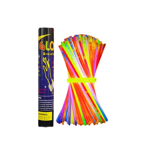 Glow stick glow bracelet 100 pcs glow stick disposable glow toys wholesale holiday party toy manufacturer