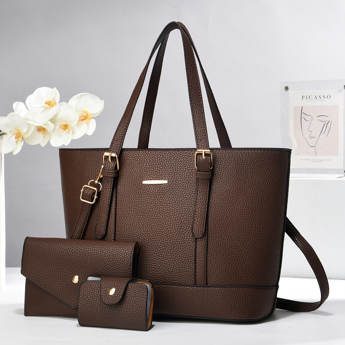 Nuevo 2025 bolso de madre bolso de mano atmósfera de moda fábrica de hombro mochila de damas bolso de otoño universal